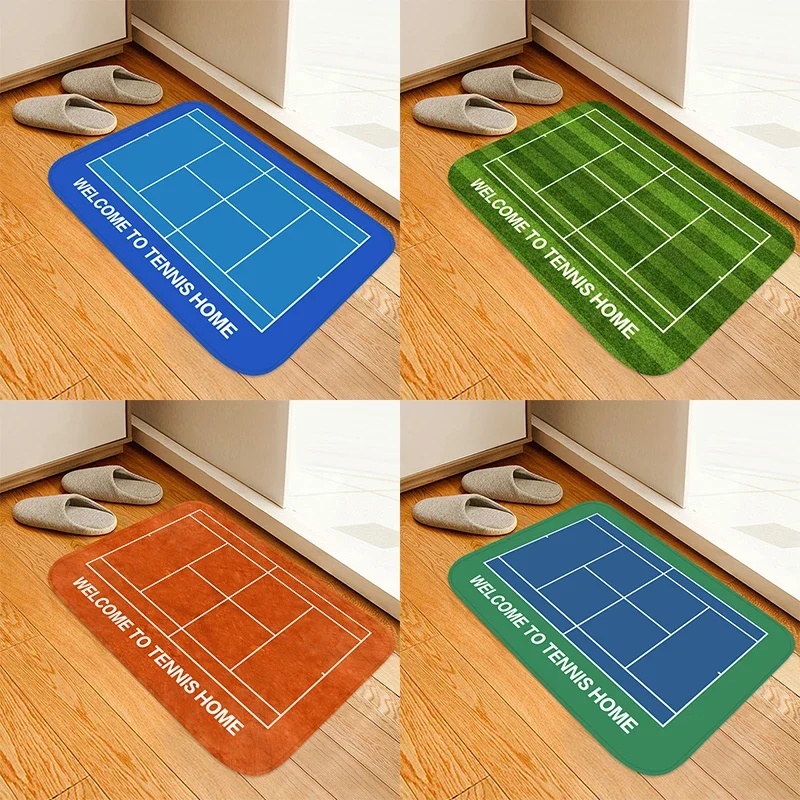 Outdoor Sport Court Flooring - 4'lü Paket Tenis Kortu Desenli Baskılı