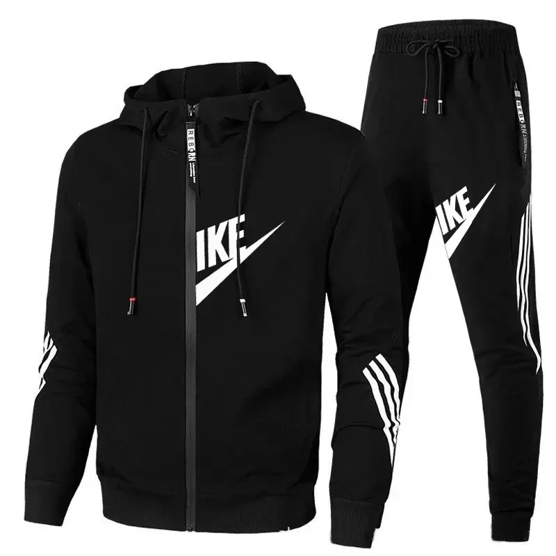 Outdoor Sport Hoodie - Açık hava sporcu kıyafeti. Yanları şeritli