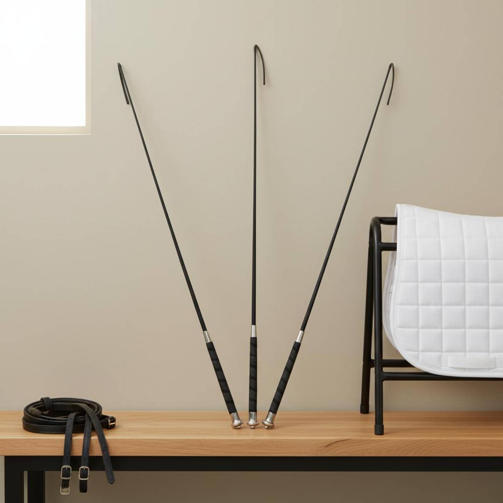 Riding Crop Dressage - 3 Parça Dresaj Eğitim Kırbacı Esnek