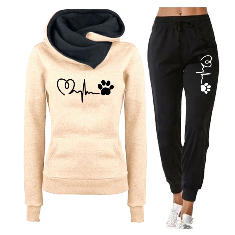 Outdoor Sport Hoodie - Moda İki Parçalı Set 2026 İlkbahar